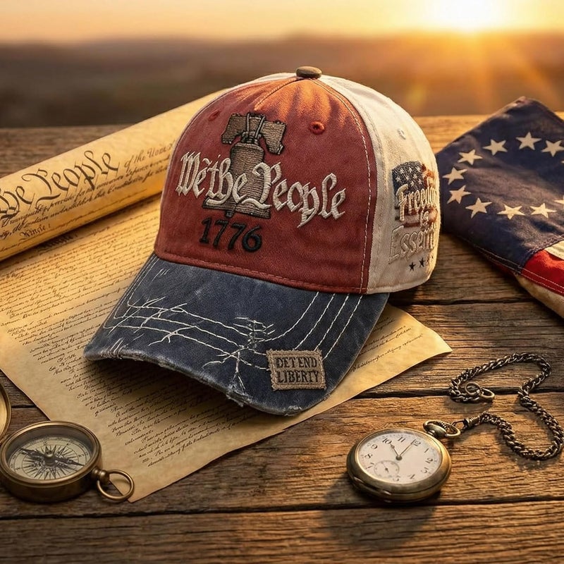 Efdaf Store USA 250th Anniversary Hat, Adjustable 250th Anniversary Printed Patriotic Baseball Caps, Tribute Retro Washed Hat - Image 1